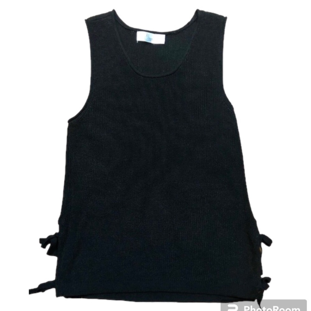 Sleeveless Shaker Knit Sweater Vest